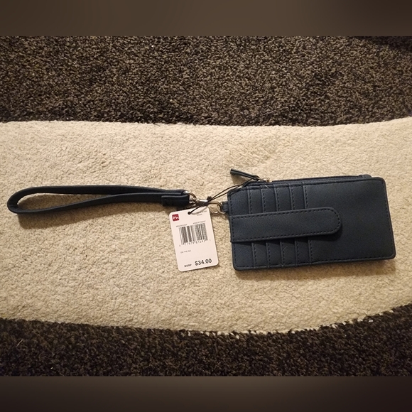 Mundi Mundi Slim Organizer Wallet Wristlet - Navy Blue - Picture 2 of 2